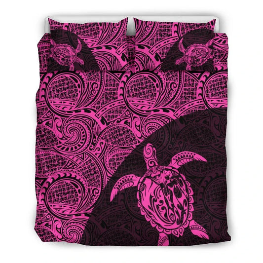 Turtle Mermaid Polynesian Duvet Cover Set 02