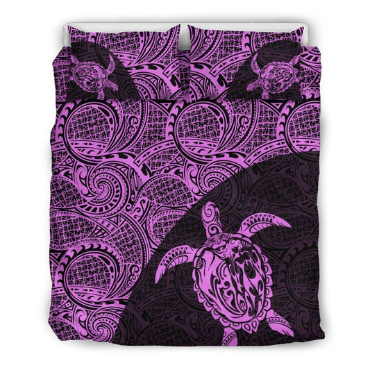 Turtle Mermaid Polynesian Duvet Cover Set 05