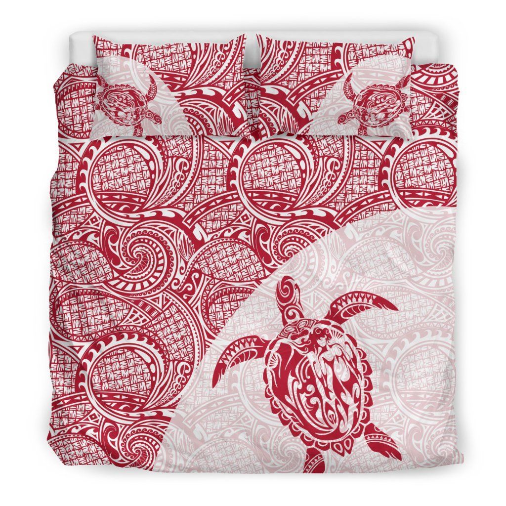 Turtle Mermaid Polynesian Duvet Cover Set 06