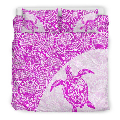 Turtle Mermaid Polynesian Duvet Cover Set 07