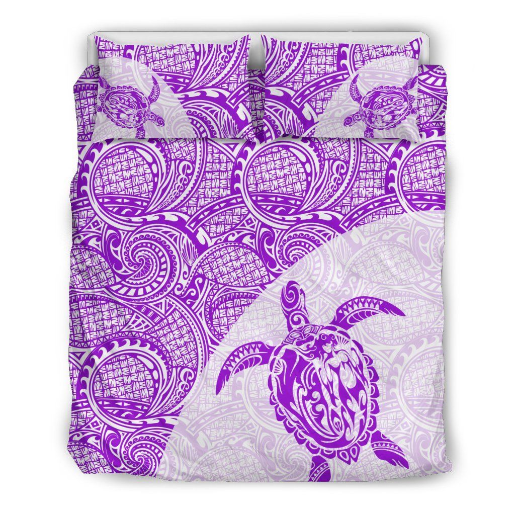 Turtle Mermaid Polynesian Duvet Cover Set 09