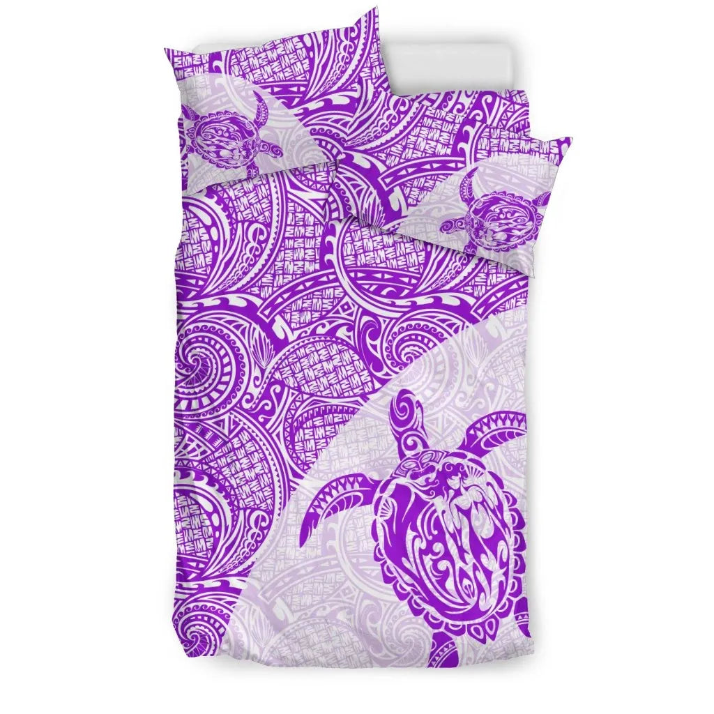 Turtle Mermaid Polynesian Duvet Cover Set 09