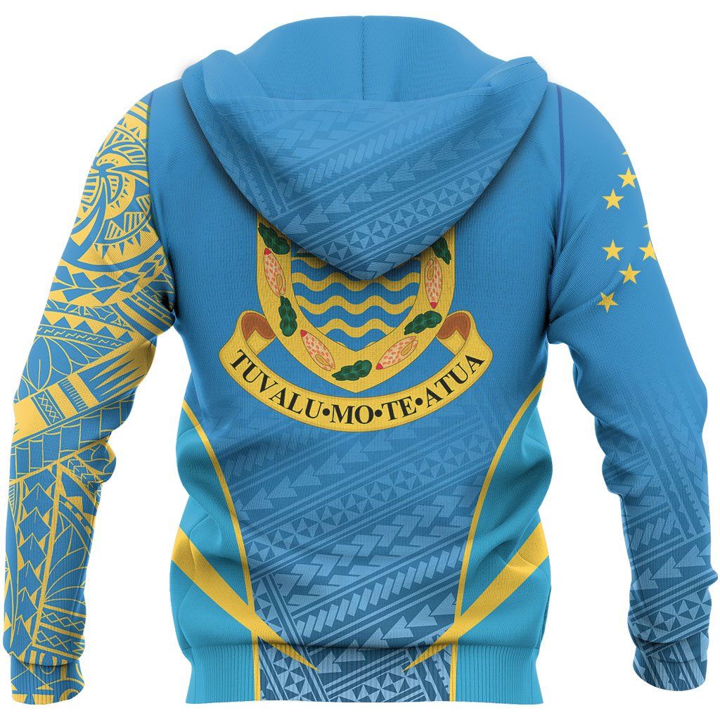 Tuvalu Active Special Hoodie - Tuvalu Coat Of Arms Flag Polynesian Tattoo