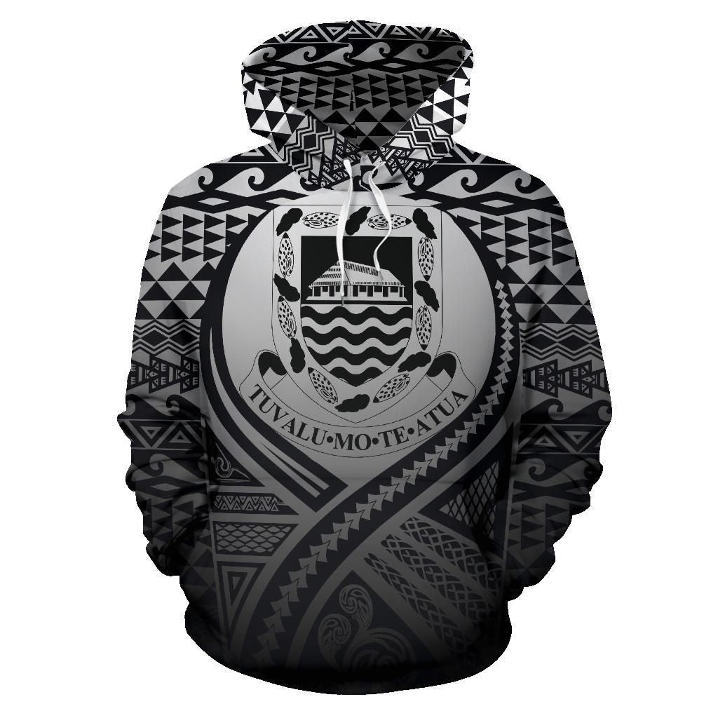 Tuvalu All Over Hoodie Lift Up Black