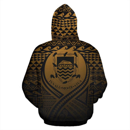 Tuvalu All Over Hoodie Lift Up Gold