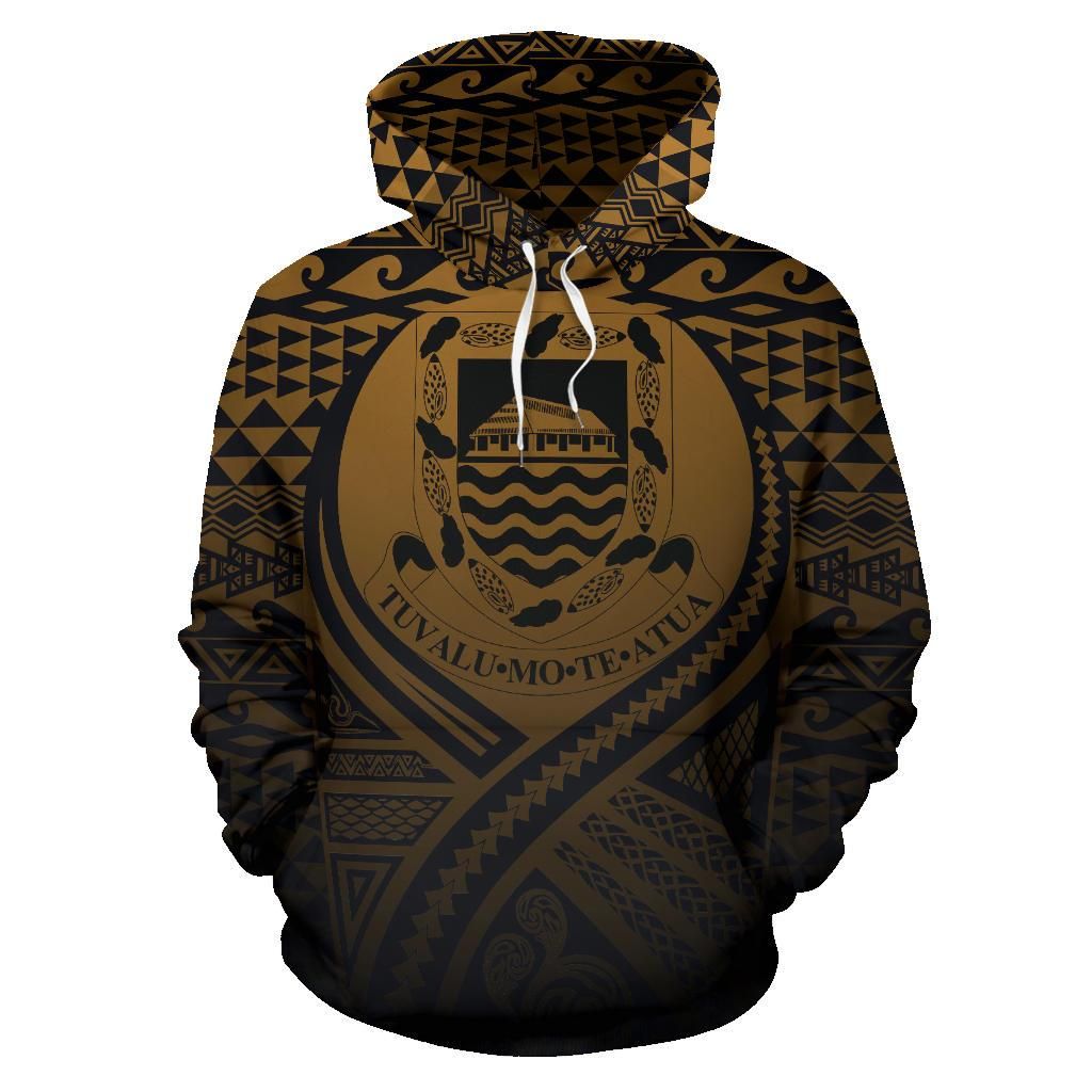 Tuvalu All Over Hoodie Lift Up Gold