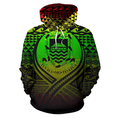 Tuvalu All Over Hoodie Lift Up Reggae