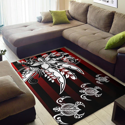Tuvalu Area Rug - Vertical Stripes Style