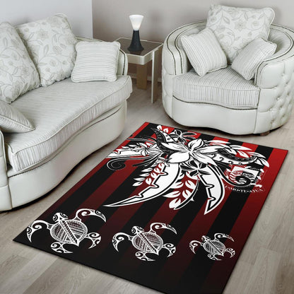 Tuvalu Area Rug - Vertical Stripes Style