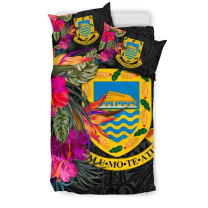 Tuvalu Bedding Set - Hibiscus Polynesian Pattern