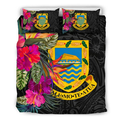 Tuvalu Bedding Set - Hibiscus Polynesian Pattern