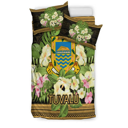 Tuvalu Bedding Set - Polynesian Gold Patterns Collection