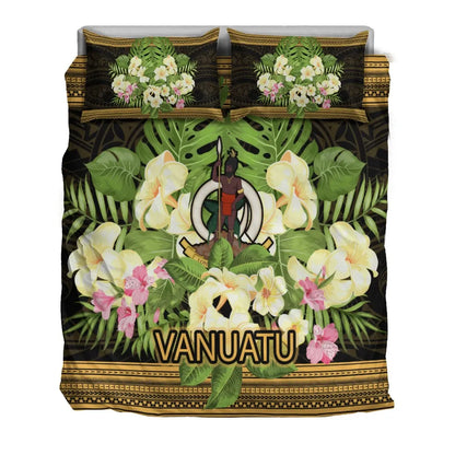 Tuvalu Bedding Set - Polynesian Gold Patterns Collection