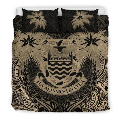 Tuvalu Duvet Cover Set - Tuvalu Coat Of Arms Coconut (Duvet Cover)