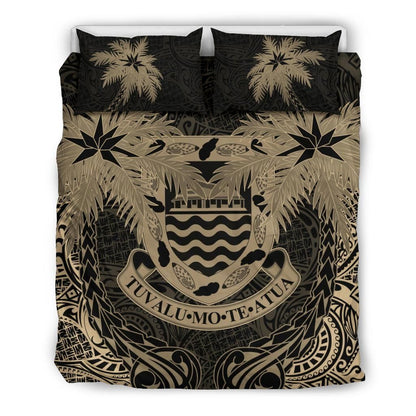 Tuvalu Duvet Cover Set - Tuvalu Coat Of Arms Coconut (Duvet Cover)