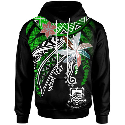 Tuvalu Custom Personalised Hoodie - Fanciful Forest Green Color