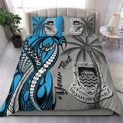 Tuvalu Custom Personalized Bedding Set - Classical Coconut Tree