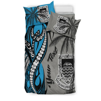 Tuvalu Custom Personalized Bedding Set - Classical Coconut Tree