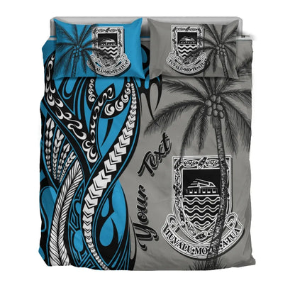 Tuvalu Custom Personalized Bedding Set - Classical Coconut Tree