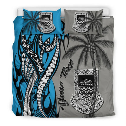 Tuvalu Custom Personalized Bedding Set - Classical Coconut Tree