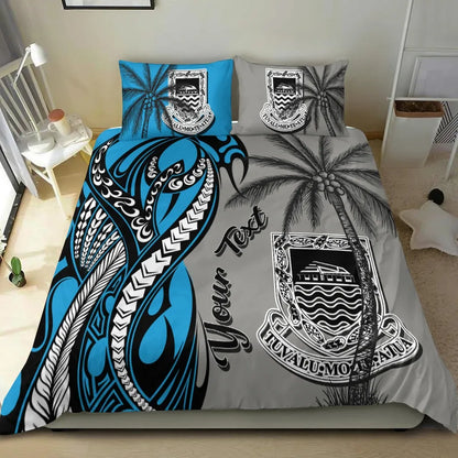 Tuvalu Custom Personalized Bedding Set - Classical Coconut Tree