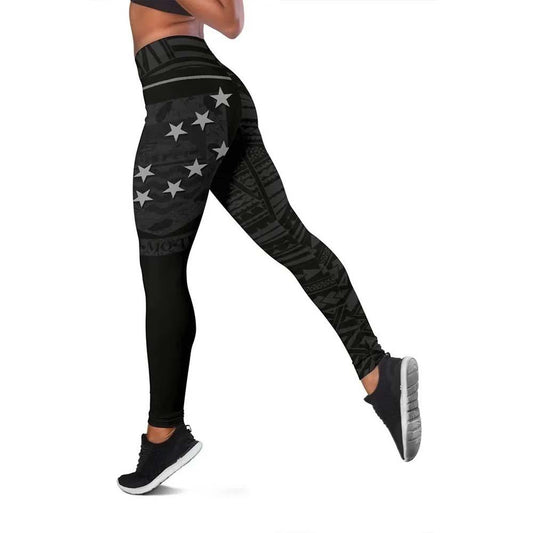 Tuvalu Flag Legging (Black)