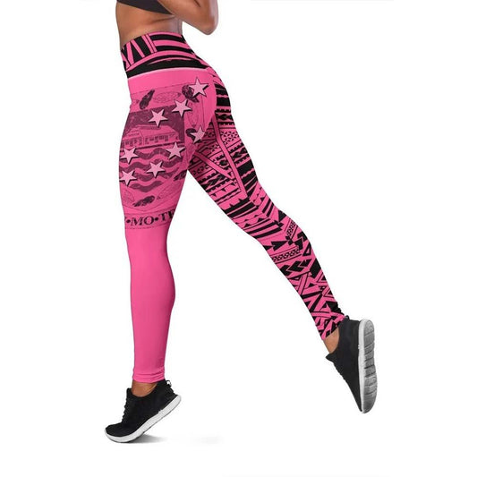Tuvalu Flag Legging (Pink)