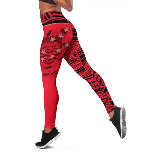 Tuvalu Flag Legging (Red)