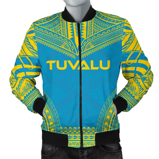 Tuvalu Flag Polynesian Chief Bomber Jacket