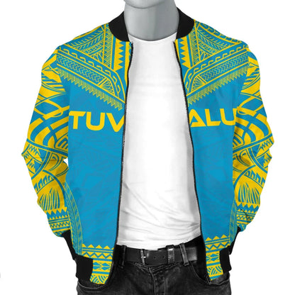 Tuvalu Flag Polynesian Chief Bomber Jacket
