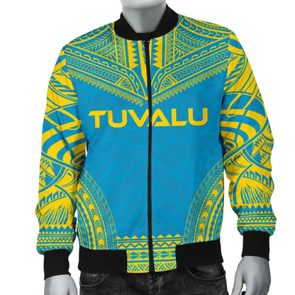 Tuvalu Flag Polynesian Chief Bomber Jacket