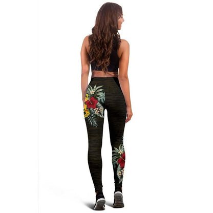 Tuvalu Hibiscus Legging