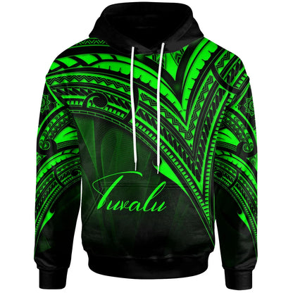 Tuvalu Hoodie - Green Color Cross Style