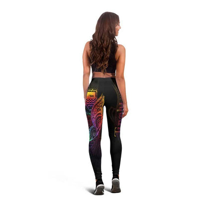 Tuvalu Legging - Butterfly Polynesian Style