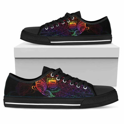 Tuvalu Low Top Shoes - Butterfly Polynesian Style