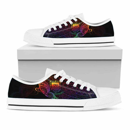 Tuvalu Low Top Shoes - Butterfly Polynesian Style