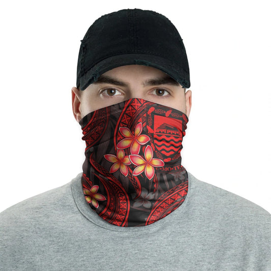 Tuvalu Neck Gaiter - Plumeria Red