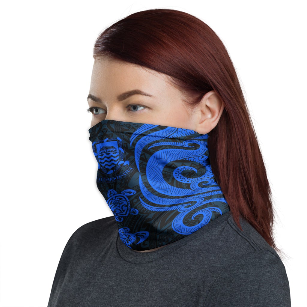 Tuvalu Neck Gaiter - Turtle Tentacle Blue