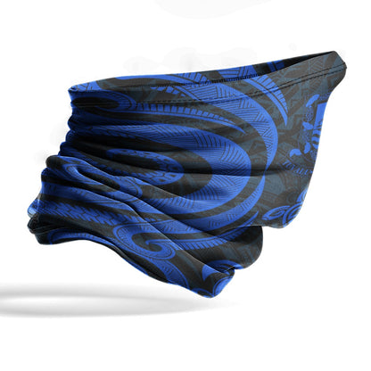 Tuvalu Neck Gaiter - Turtle Tentacle Blue