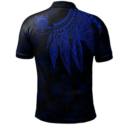 Tuvalu Polo - Polynesian Wings (Blue)