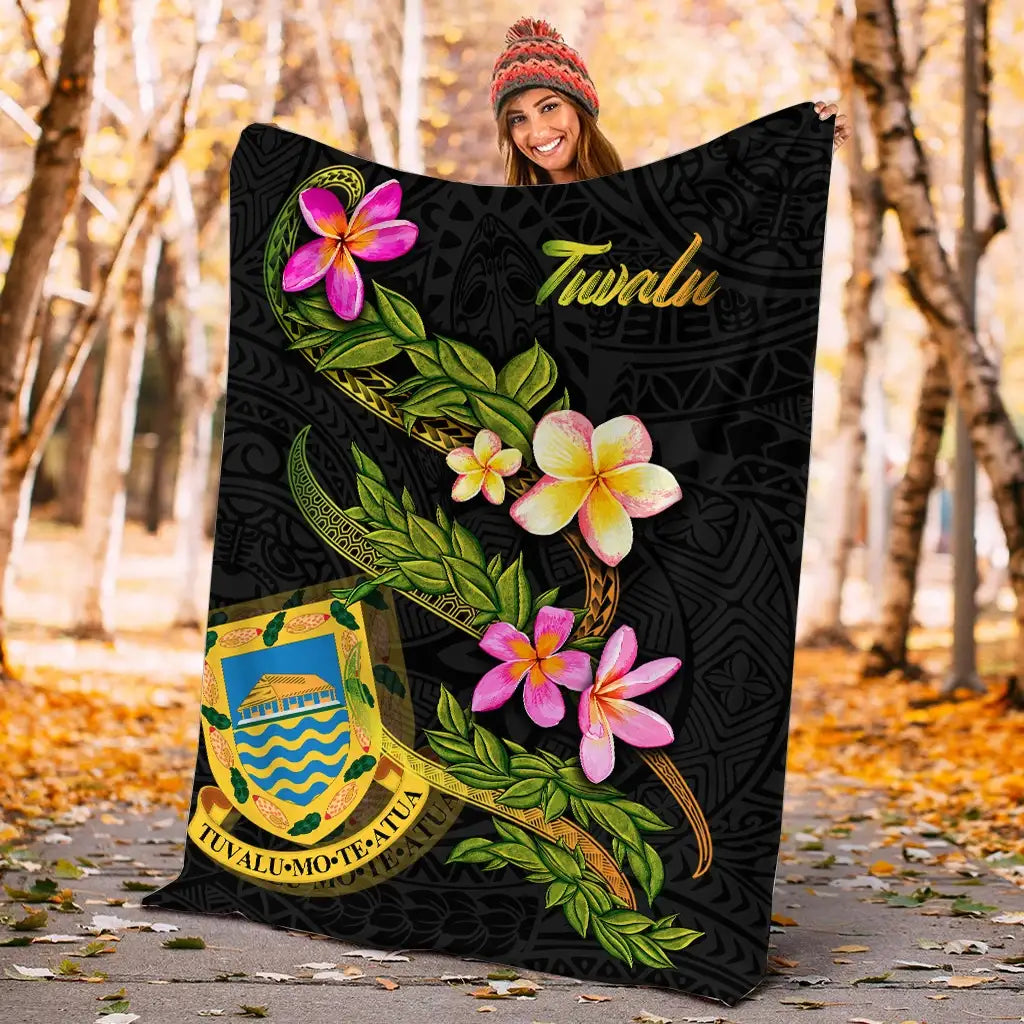 Tuvalu Polynesian Blanket - Plumeria Tribal