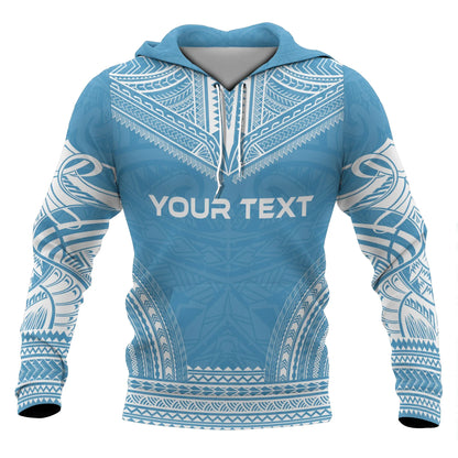 Tuvalu Polynesian Chief Custom Personalised Hoodie - Flag Version
