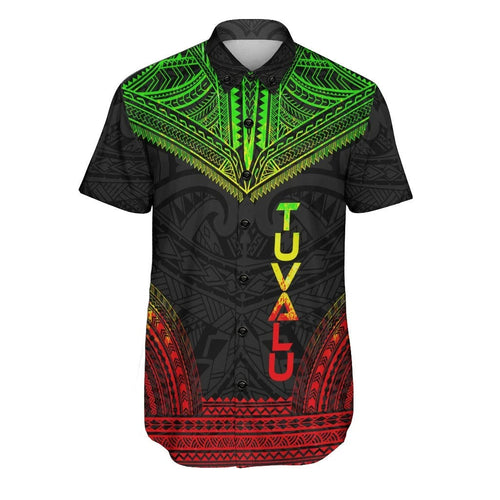 Tuvalu Polynesian Chief Short Sleeve Shirt - Reggae Version