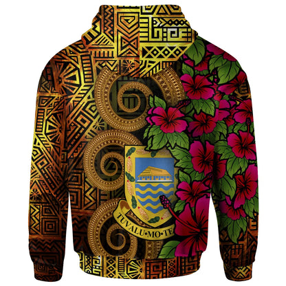 Tuvalu Polynesian Hoodie - Hibiscus Vintage