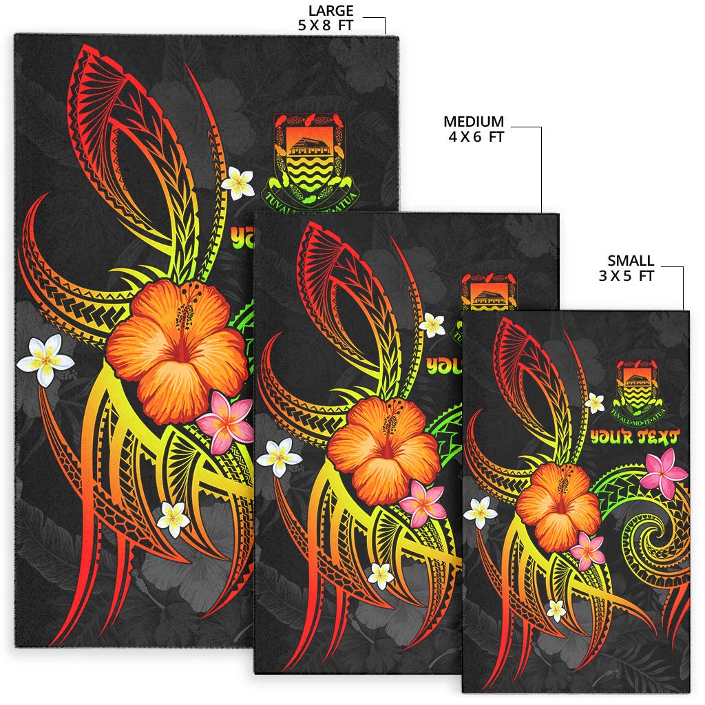 Tuvalu Polynesian Personalised Area Rug - Legend of Tuvalu (Reggae)