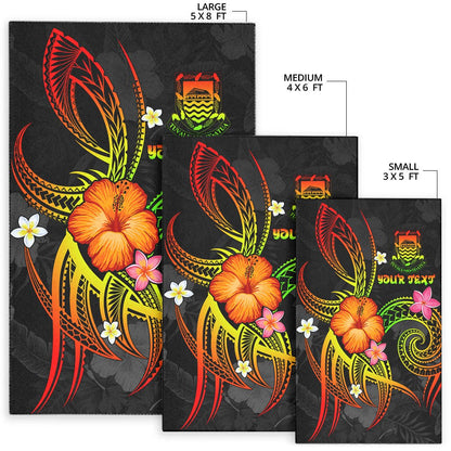 Tuvalu Polynesian Personalised Area Rug - Legend of Tuvalu (Reggae)