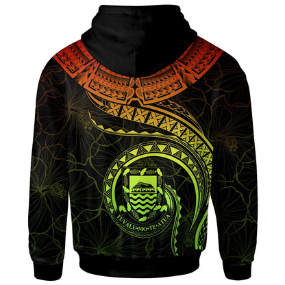 Tuvalu Polynesian Personalised Hoodie - Tuvalu Waves (Reggae)