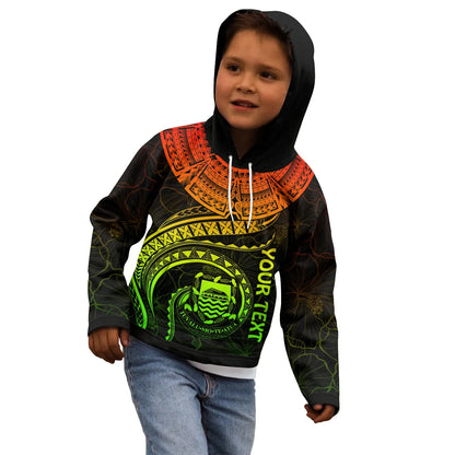 Tuvalu Polynesian Personalised Hoodie - Tuvalu Waves (Reggae)