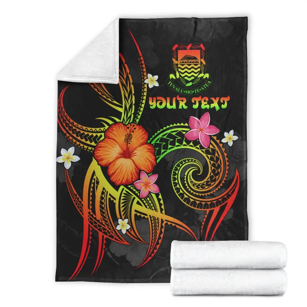 Tuvalu Polynesian Personalised Premium Blanket - Legend of Tuvalu (Reggae)