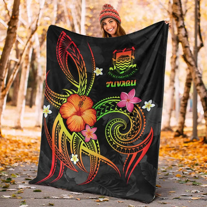 Tuvalu Polynesian Premium Blanket - Legend of Tuvalu (Reggae)